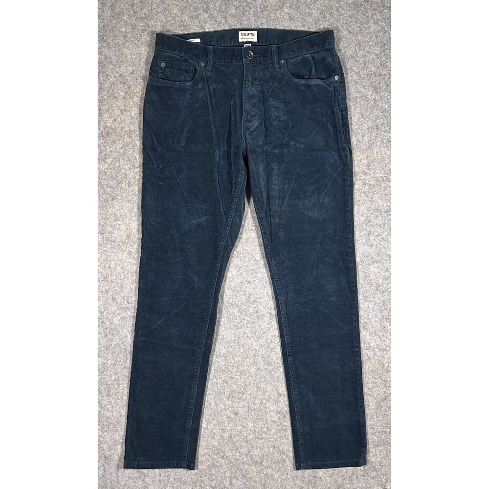 Todd Snyder Stretch Corduroy Pants Men’s 32x32 Navy Slim Fit 5-Pocket Preppy